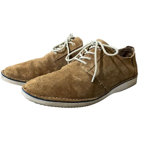 Men’s Toms Suede Dress Shoes Tan/Light Brown Sz 12 - Picture 3 of 13